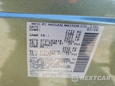 Zdjęcie 13 z 13 samochodu: 2016 INFINITI QX60 BASE VIN:5N1AL0MM5GC505254 - miniatura