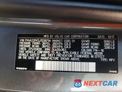 Zdjęcie 13 z 13 samochodu: 2018 VOLVO XC90 T6 VIN:YV4A22PK5J1338794 - miniatura