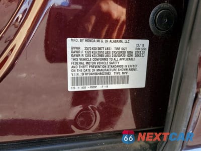 Zdjęcie 13 z 13 samochodu: 2017 ACURA MDX TECHNOLOGY VIN:5FRYD4H56HB022983 - miniatura