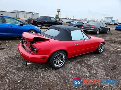 Trzecie zdjęcie samochodu z tyłu: 1990 MAZDA MX-5 MIATA VIN:JM1NA3515L0104977 - miniatura