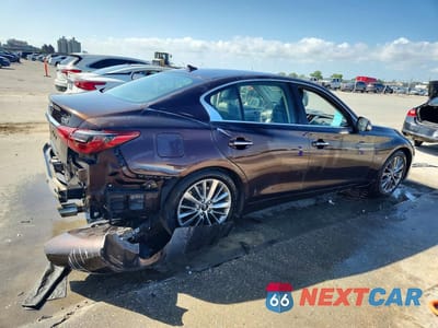 Trzecie zdjęcie samochodu z tyłu: 2020 INFINITI Q50 3.0T LUXE VIN:JN1EV7AP2LM200602 - miniatura
