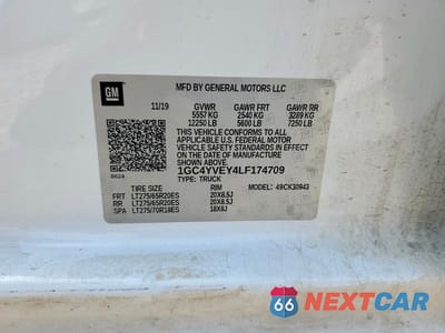 Zdjęcie 12 z 12 samochodu: 2020 CHEVROLET SILVERADO K3500 HIGH COUNTRY VIN:1GC4YVEY4LF174709 - miniatura