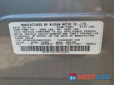 Zdjęcie 13 z 13 samochodu: 2011 INFINITI M37 X VIN:JN1BY1AR7BM372552 - miniatura