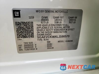 Zdjęcie 14 z 14 samochodu: 2020 BUICK ENCLAVE AVENIR VIN:5GAEVCKWXLJ166570 - miniatura