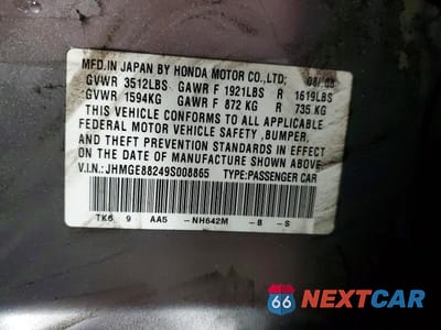 Zdjęcie 12 z 12 samochodu: 2009 HONDA FIT VIN:JHMGE88249S008865 - miniatura