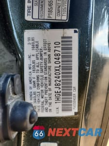 Zdjęcie 12 z 12 samochodu: 1999 HONDA CIVIC EX VIN:1HGEJ8240XL048710 - miniatura