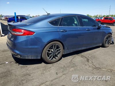 Trzecie zdjęcie samochodu z tyłu: 2018 FORD FUSION SE VIN:3FA6P0T97JR246017 - miniatura
