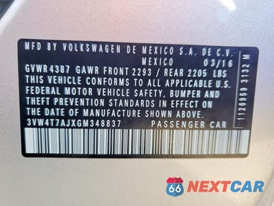 Zdjęcie 13 z 13 samochodu: 2016 VOLKSWAGEN JETTA GLI VIN:3VW4T7AJXGM348837 - miniatura