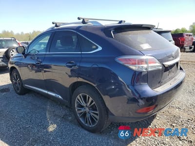 Drugie zdjęcie samochodu z przodu: 2013 LEXUS RX 450H VIN:JTJBC1BA4D2062665 - miniatura