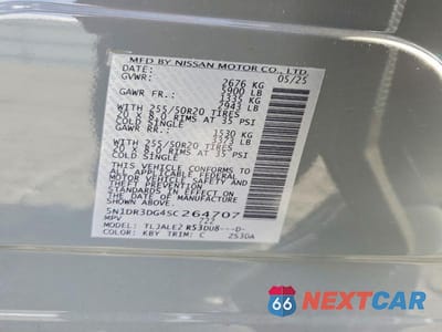 Zdjęcie 13 z 13 samochodu: 2025 NISSAN PATHFINDER PLATINUM VIN:5N1DR3DG4SC264707 - miniatura