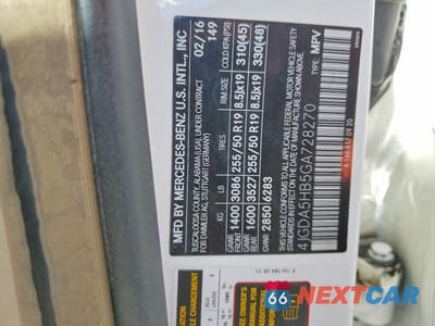 Zdjęcie 13 z 13 samochodu: 2016 MERCEDES-BENZ GLE 350 4MATIC VIN:4JGDA5HB5GA728270 - miniatura