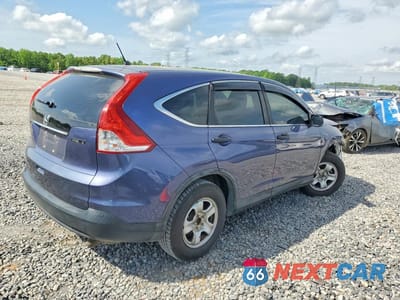 Trzecie zdjęcie samochodu z tyłu: 2013 HONDA CR-V LX VIN:5J6RM3H34DL003123 - miniatura