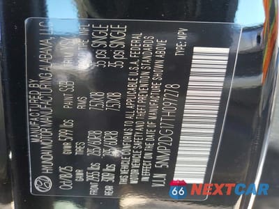 Zdjęcie 13 z 13 samochodu: 2026 HYUNDAI SANTA FE SEL VIN:5NMP2DG17TH097278 - miniatura