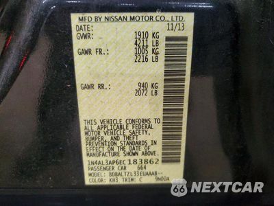 Zdjęcie 12 z 12 samochodu: 2014 NISSAN ALTIMA 2.5 SV VIN:1N4AL3AP6EC183862 - miniatura