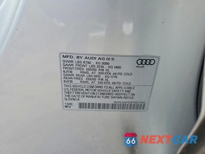 Zdjęcie 12 z 12 samochodu: 2015 AUDI Q7 PREMIUM PLUS VIN:WA1LGAFE0FD027440 - miniatura