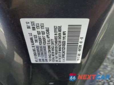 Zdjęcie 13 z 13 samochodu: 2012 HONDA ODYSSEY LX VIN:5FNRL5H21CB145636 - miniatura