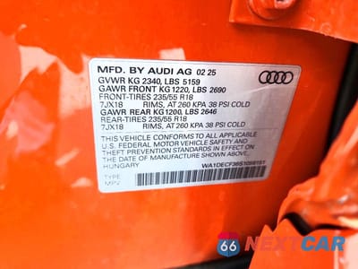 Zdjęcie 14 z 14 samochodu: 2025 AUDI Q3 PREMIUM S LINE 45 VIN:WA1DECF36S1056151 - miniatura