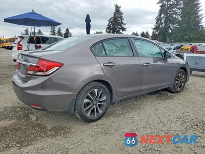 Trzecie zdjęcie samochodu z tyłu: 2013 HONDA CIVIC EX VIN:19XFB2F81DE220600 - miniatura