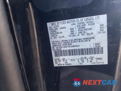 Zdjęcie 12 z 12 samochodu: 1999 FORD F150 VIN:2FTRX18W7XCA89053 - miniatura
