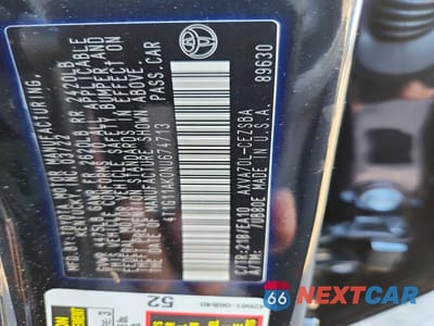 Zdjęcie 12 z 12 samochodu: 2022 TOYOTA CAMRY SE VIN:4T1G11AK0NU674713 - miniatura