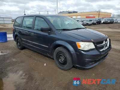 Czwarte zdjęcie samochodu z boku: 2014 DODGE GRAND CARAVAN SE VIN:2C4RDGBGXER283051 - miniatura