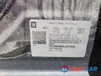 Zdjęcie 12 z 12 samochodu: 2020 CHEVROLET SONIC LS VIN:1G1JB5SB9L4137440 - miniatura