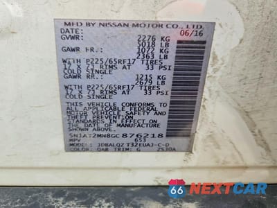 Zdjęcie 12 z 12 samochodu: 2016 NISSAN ROGUE SV VIN:5N1AT2MN8GC876218 - miniatura