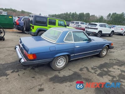 Trzecie zdjęcie samochodu z tyłu: 1984 MERCEDES-BENZ 380 SL VIN:WDBBA45A0EA012826 - miniatura