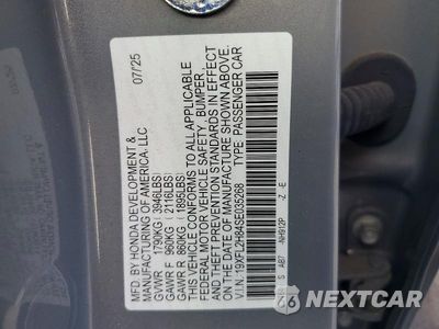 Zdjęcie 12 z 12 samochodu: 2025 HONDA CIVIC SPORT VIN:19XFL2H84SE035268 - miniatura