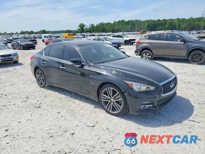 Czwarte zdjęcie samochodu z boku: 2016 INFINITI Q50 3.0T PREMIUM VIN:JN1EV7APXGM302266 - miniatura