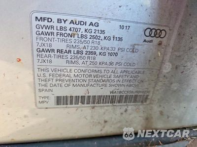 Zdjęcie 13 z 13 samochodu: 2018 AUDI Q3 PREMIUM VIN:WA1BCCFS6JR016236 - miniatura