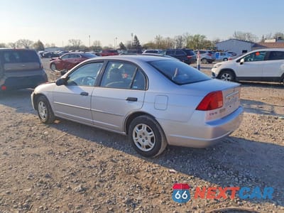 Drugie zdjęcie samochodu z przodu: 2001 HONDA CIVIC LX VIN:1HGES16581L058304 - miniatura