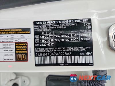 Zdjęcie 13 z 13 samochodu: 2023 MERCEDES-BENZ GLE 350 4MATIC VIN:4JGFB4KB4PA892568 - miniatura