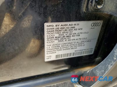 Zdjęcie 12 z 12 samochodu: 2020 AUDI Q7 PRESTIGE VIN:WA1VXAF78LD011654 - miniatura