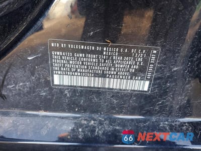 Zdjęcie 12 z 12 samochodu: 2021 VOLKSWAGEN JETTA SEL VIN:3VWE57BU4MM102594 - miniatura