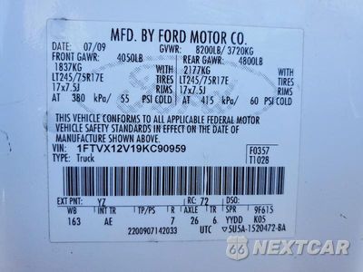 Zdjęcie 12 z 12 samochodu: 2009 FORD F150 SUPER CAB VIN:1FTVX12V19KC90959 - miniatura