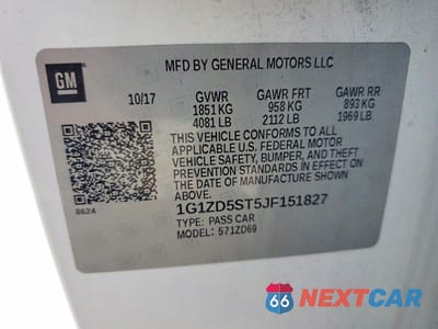 Zdjęcie 12 z 12 samochodu: 2018 CHEV MALIBU LT VIN:1G1ZD5ST5JF151827 - miniatura