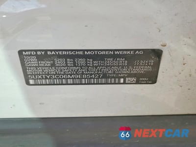 Zdjęcie 13 z 13 samochodu: 2021 BMW X3 SDRIVE30I VIN:5UXTY3C06M9E85427 - miniatura