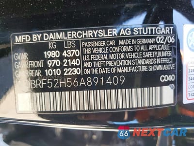 Zdjęcie 12 z 12 samochodu: 2006 MERCEDES-BENZ C 230 VIN:WDBRF52H56A891409 - miniatura