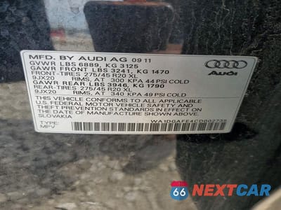 Zdjęcie 14 z 14 samochodu: 2012 AUDI Q7 PRESTIGE VIN:WA1DGAFE4CD002735 - miniatura