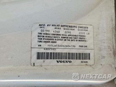 Zdjęcie 13 z 13 samochodu: 1999 VOLVO V70 VIN:YV1LW55A0X2604196 - miniatura