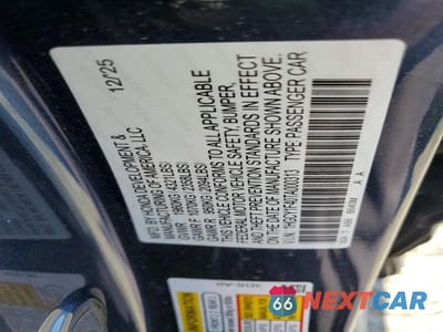 Zdjęcie 12 z 12 samochodu: 2026 HONDA ACCORD SE VIN:1HGCY1F40TA000313 - miniatura