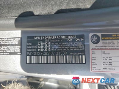 Zdjęcie 12 z 12 samochodu: 2015 MERCEDES-BENZ S 550 VIN:WDDUG8CB3FA131330 - miniatura