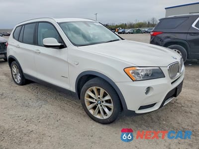 Czwarte zdjęcie samochodu z boku: 2013 BMW X3 XDRIVE28I VIN:5UXWX9C53D0A29582 - miniatura