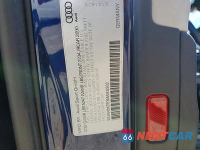 Zdjęcie 13 z 13 samochodu: 2021 AUDI RS5 VIN:WUAAWCF53MA902832 - miniatura