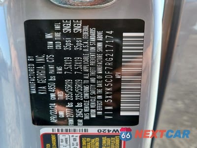 Zdjęcie 13 z 13 samochodu: 2024 KIA SPORTAGE SX PRESTIGE VIN:5XYK5CDF7RG217174 - miniatura
