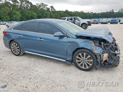 Czwarte zdjęcie samochodu z boku: 2017 HYUNDAI SONATA LIMITED VIN:5NPE34AFXHH508871 - miniatura