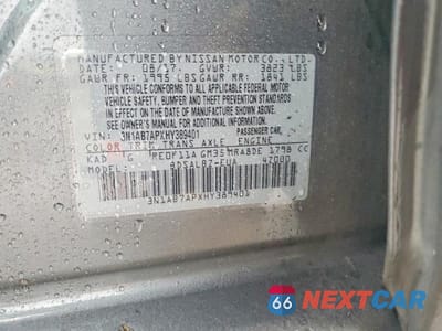 Zdjęcie 12 z 12 samochodu: 2017 NISSAN SENTRA S VIN:3N1AB7APXHY389401 - miniatura
