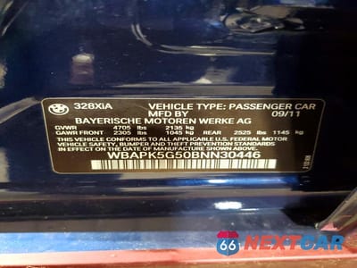 Zdjęcie 12 z 12 samochodu: 2011 BMW 328 XI SULEV VIN:WBAPK5G50BNN30446 - miniatura
