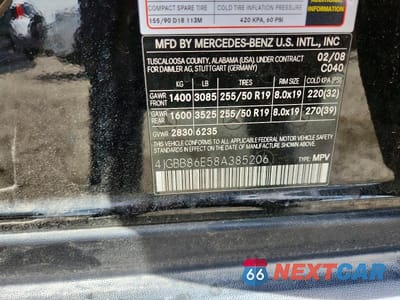 Zdjęcie 13 z 13 samochodu: 2008 MERCEDES-BENZ ML 350 VIN:4JGBB86E58A385206 - miniatura